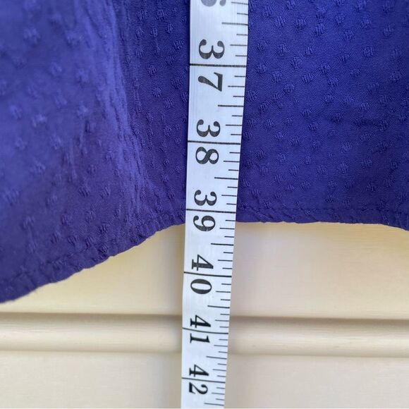 Draper James RSVP Purple Textured Puff Sleeve Midi Dress Size M - Picture 9 of 9